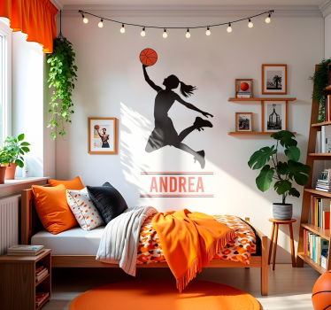 Sticker Basketball anpassbarer player - TenStickers