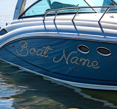 Aufkleber Marine Rohrboot Name Aufkleber - TenStickers