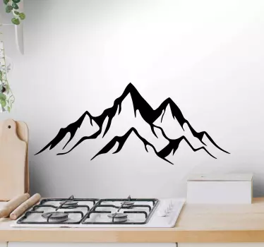 Wandtattoo mit Natur Berge und Landschaft - TenStickers