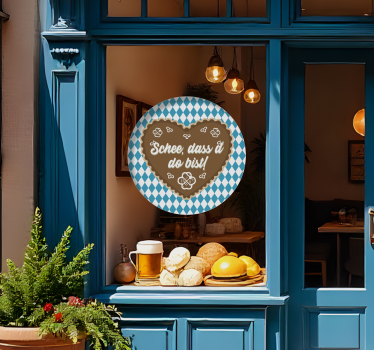 Sticker Oktoberfest schee, dass d’ do bist! - TenStickers