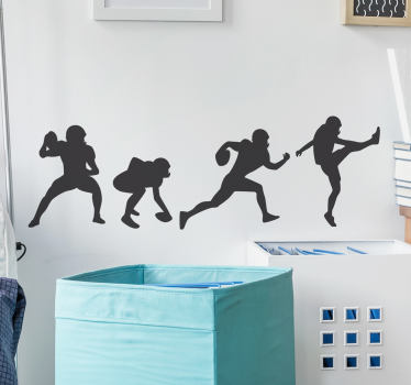 Wandtattoo American Football Figuren - TenStickers