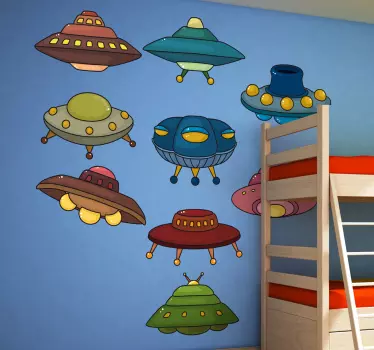 Sticker Set UFOs - TenStickers