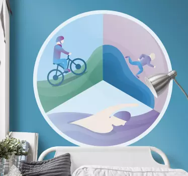 Sticker Sport grafiken für einen aktiven lebensstil - TenStickers