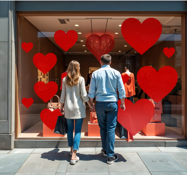 Sticker Valentinstag herzpackung - TenStickers