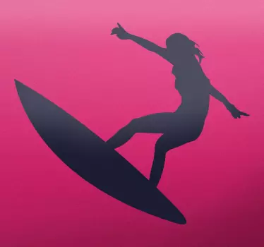 Surfergirl Wandtattoo - TenStickers
