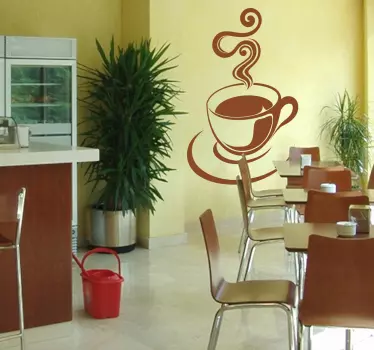 Tasse Kaffee Aufkleber - TenStickers