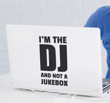 Sticker DJ Laptop - TenStickers