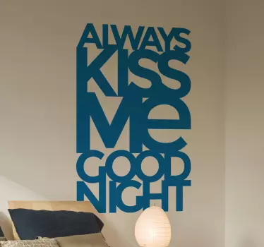 Text Sticker Always Kiss Me - TenStickers