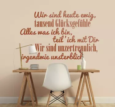 Text Sticker Glücksgefühle - TenStickers