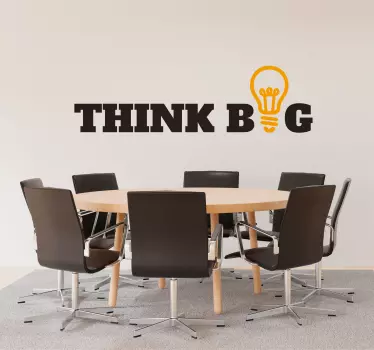 Think Big Firma Text Wandtattoo - TenStickers