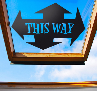This Way Aufkleber - TenStickers