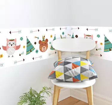 Tier Tipis  Wandtattoo Kinderzimmer - TenStickers