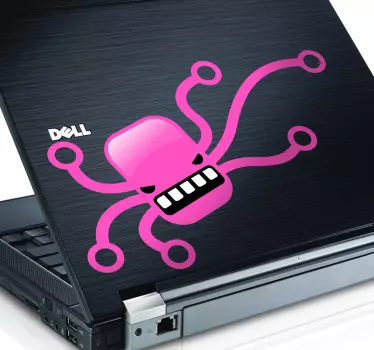 Tintenfisch Laptop Aufkleber - TenStickers