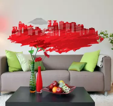 Tokio Skyline Sticker - TenStickers