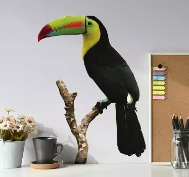 Tukan zeichnung vogel aufkleber - TenStickers
