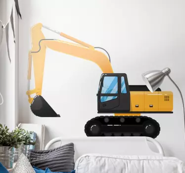Tuning aufkleber für bagger baumaschine - TenStickers
