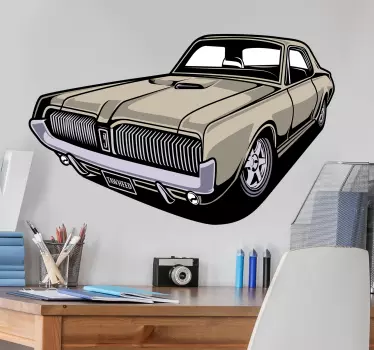 Tuning Aufkleber illustration eines oldtimers - TenStickers