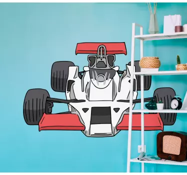 Tuning aufkleber rennwagen illustration - TenStickers