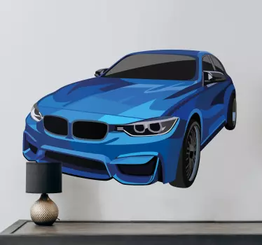 Autoaufkleber stilvolles blaues profil - TenStickers