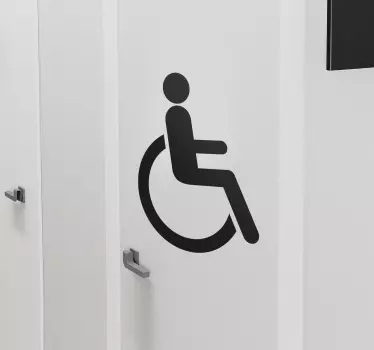 Türfolie Behinderten Symbol - TenStickers