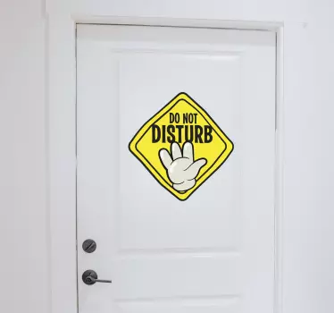 Türfolie selbstklebend Do not disturb - TenStickers