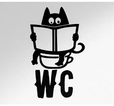 Türfolie Lustige wc-illustration - TenStickers