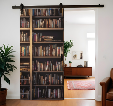 Bücherregale kreativer Türaufkleber - TenStickers