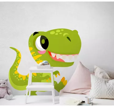 Türfolie Süßer baby-dinosaurier mit schuppen - TenStickers