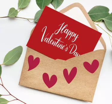 rote Herzen Sticker für Valentinstag - TenStickers