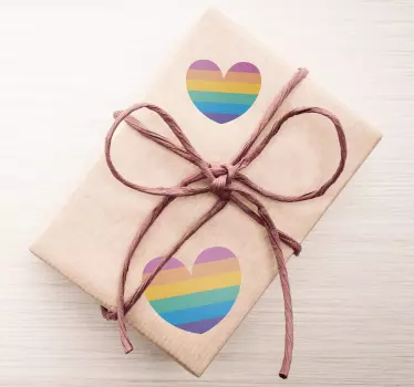 Pride Sticker Valentinstag Herzen - TenStickers