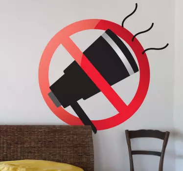 Verbotsschild Lärm Sticker - TenStickers