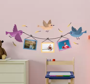 Vögel fotorahmen aufkleber - TenStickers