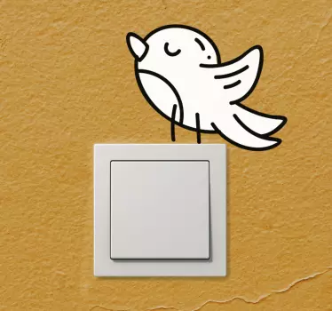 Vogel für schalteraufkleber - TenStickers