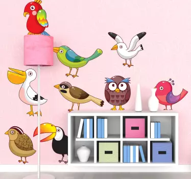 Vogelarten Aufkleber - TenStickers