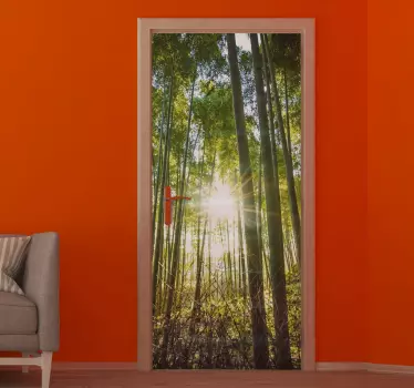Wald kreativer Türaufkleber - TenStickers