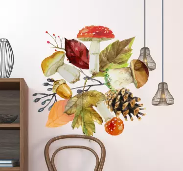 Wandaufkleber Herbstelemente - TenStickers