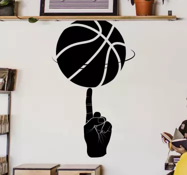 Wandsticker Basketball Basketballfinger - TenStickers