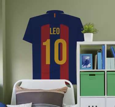 Wandsticker Fußball Messi Fußball - TenStickers