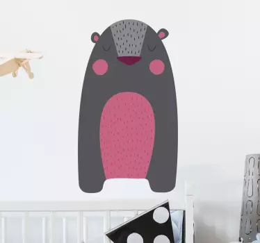 Wandsticker grauer Bär - TenStickers