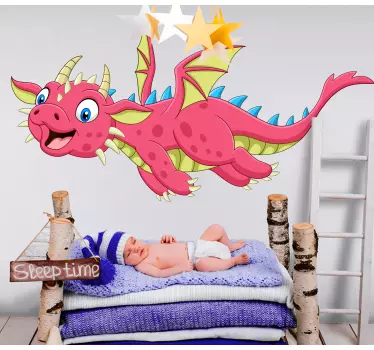Wandstickers Kinderzimmer Fliegender dinosaurier mit flügeln - TenStickers