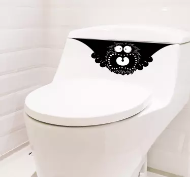 Wandtattoo Badezimmer Spähen Sie eine Boo-Toilette - TenStickers