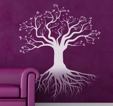 Wandtattoo Baum mit Wurzeln - TenStickers