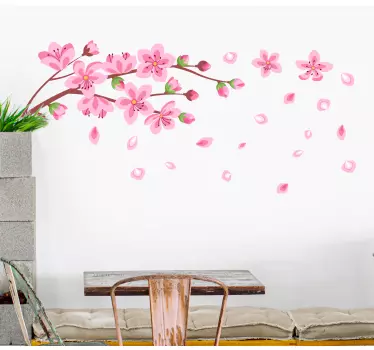 Wandtattoo blumen kirschblütenzweig - TenStickers