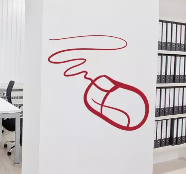 Wandtattoo Computer Maus - TenStickers