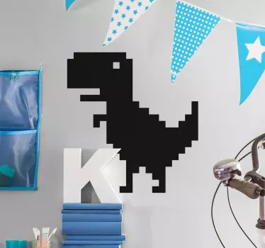 Wandtattoo Dinosaurier Pixel - TenStickers