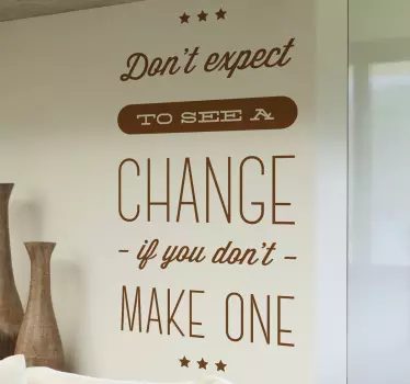 Wandtattoo dont expect - TenStickers