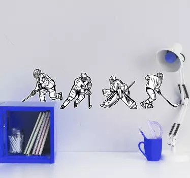 Wandtattoo Eishockeyspieler - TenStickers