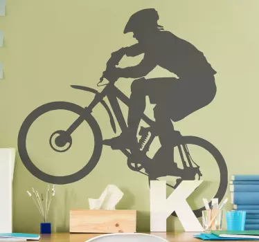 Wandtattoo extremsport radfahrer bei stunt - TenStickers
