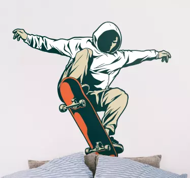 Wandtattoo extremsport skateboard trick action - TenStickers