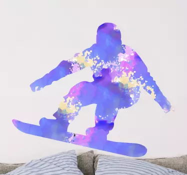 Wandtattoo extremsport snowboardbewegung - TenStickers